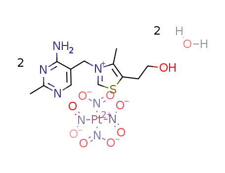 (thiamine)2[Pt(NO2)4]*2H2O