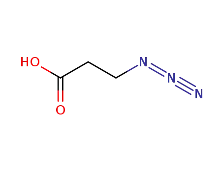 Molecular Structure of 18523-47-2 (3-azidopropanoic acid)