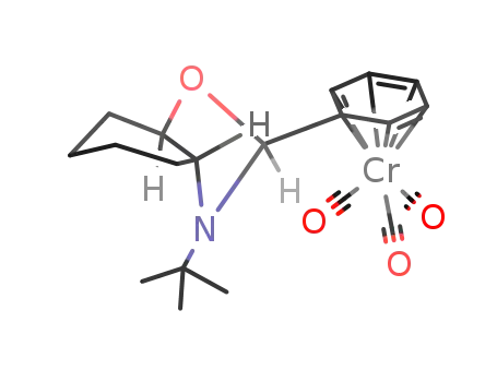 tricarbonyl((3a,7a-trans)-octahydro-3-(t-butyl)-2-(η(6)-phenyl)benzoxazole)chromium(0)