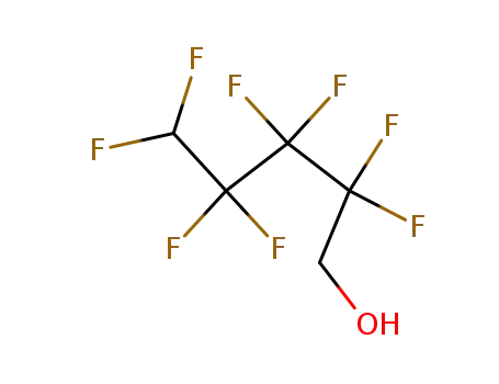 Molecular Structure of 355-80-6 (2,2,3,3,4,4,5,5-Octafluoro-1-pentanol)