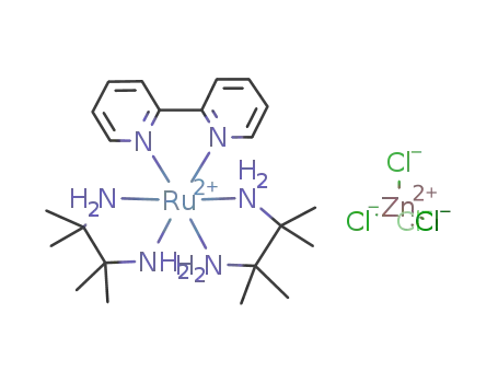 [Ru(II)(2,2'-bipyridine)(2,3-diamino-2,3-dimethylbutane)2][ZnCl4]