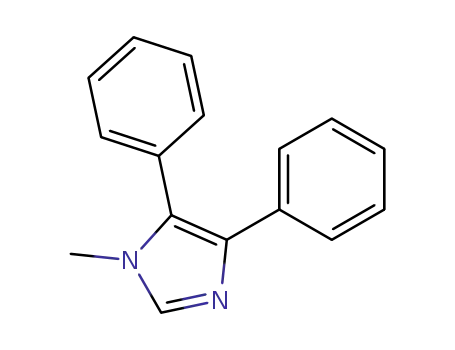 Molecular Structure of 50609-88-6 (1H-Imidazole, 1-methyl-4,5-diphenyl-)