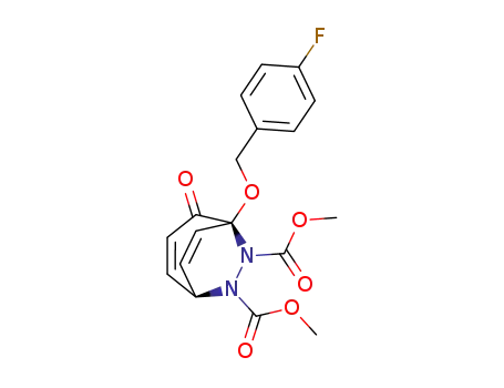 dimethyl 1-(p-fluorobenzyloxy)-2-oxo-6,7-diazabicyclo[3.2.2]nona-3,8-diene-6,7-dicarboxylate
