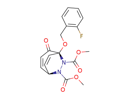 dimethyl 1-(o-fluorobenzyloxy)-2-oxo-6,7-diazabicyclo[3.2.2]nona-3,8-diene-6,7-dicarboxylate