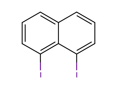 Molecular Structure of 1730-04-7 (1,8-Diiodonaphthalene)