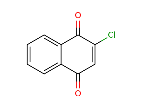 Molecular Structure of 1010-60-2 (2-Chloro-1,4-naphthoquinone)