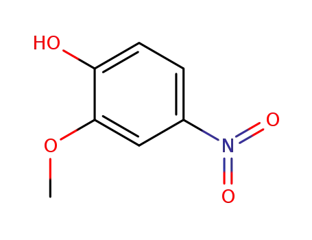 Molecular Structure of 3251-56-7 (2-Methoxy-4-nitrophenol)