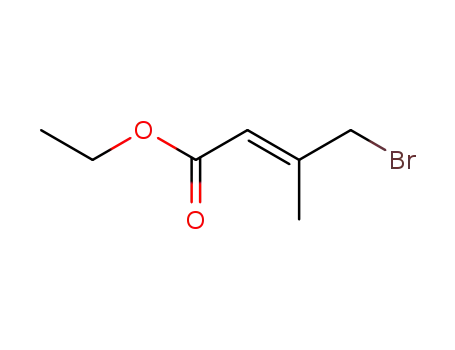Molecular Structure of 51318-62-8 ((E)-Ethyl 4-Bromo-3-methyl-2-butenoate)