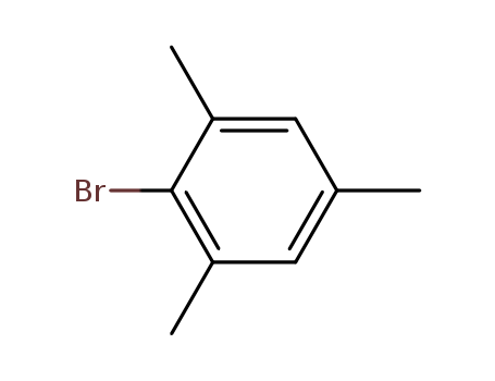 576-83-0,2,4,6-Trimethybromombenzene,Mesitylene,2-bromo- (6CI,7CI,8CI);1-Bromo-2,4,6-trimethylbenzene;1-Bromomesitylene;2,4,6-Trimethyl-1-bromobenzene;2,4,6-Trimethylphenyl bromide;2-Bromo-1,3,5-trimethylbenzene;2-Bromomesitylene;Mesityl bromide;NSC 8064;