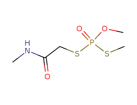 Molecular Structure of 3344-11-4 (2-(methoxy-methylsulfanyl-phosphoryl)sulfanyl-N-methyl-acetamide)