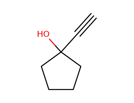 Molecular Structure of 17356-19-3 (1-Ethynylcyclopentanol)