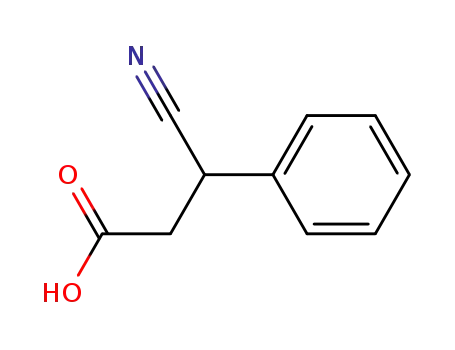 Molecular Structure of 14387-18-9 (3-CYANO-3-PHENYLPROPANOIC ACID)