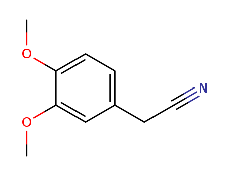 93-17-4,(3,4-Dimethoxyphenyl)acetonitrile,Acetonitrile,(3,4-dimethoxyphenyl)- (6CI,7CI,8CI);3,4-Dimethoxyphenylacetonitrile;2-(3,4-Dimethoxyphenyl)acetonitrile;3,4-Dimethoxybenzyl cyanide;Homoveratronitrile;NSC 6324;Veratryl cyanide;