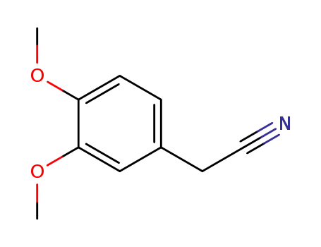 Molecular Structure of 93-17-4 ((3,4-Dimethoxyphenyl)acetonitrile)