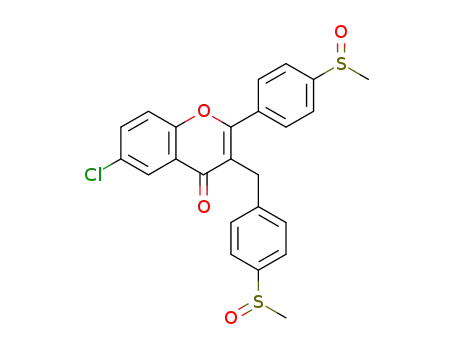 6-chloro-4'-methylsulfinyl-3-(4''-methylsulfinylbenzyl)-flavone