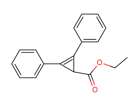Molecular Structure of 7382-06-1 (ethyl 2,3-diphenylcycloprop-2-ene-1-carboxylate)