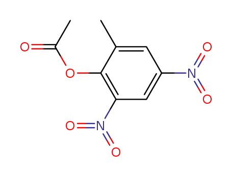 Molecular Structure of 18461-55-7 (Acetic acid 2-methyl-4,6-dinitrophenyl ester)