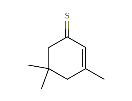 trimethyl-3,5,5 cyclohexene-2 thione