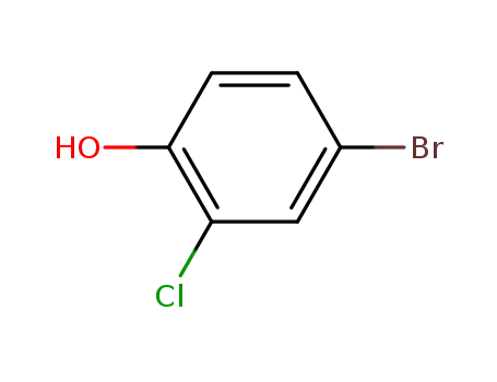 Molecular Structure of 3964-56-5 (4-Bromo-2-chlorophenol)