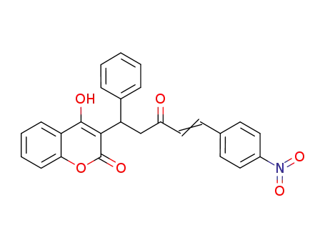 4-hydroxy-3-[5-(4-nitro-phenyl)-3-oxo-1-phenyl-pent-4-enyl]-chromen-2-one