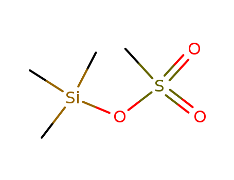 10090-05-8,TRIMETHYLSILYL METHANESULFONATE,Silanol,trimethyl-, methanesulfonate (7CI,8CI,9CI);Methanesulfonic acid trimethylsilylester;Trimethylsilyl mesylate;Trimethylsilylmethylsulfonate;