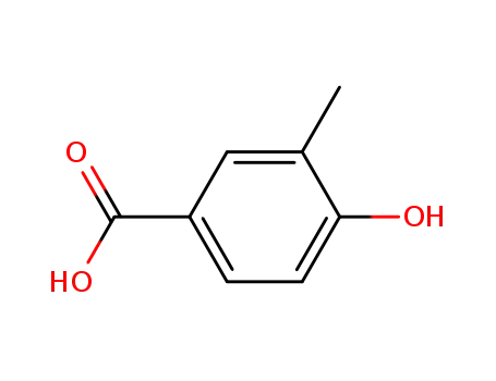 Molecular Structure of 499-76-3 (4-HYDROXY-3-METHYLBENZOIC ACID)
