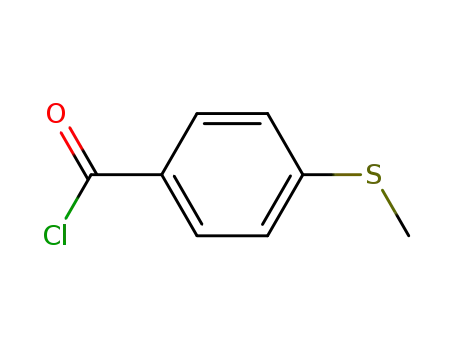 Molecular Structure of 1442-06-4 (4-(METHYLTHIO)BENZOYL CHLORIDE  95)
