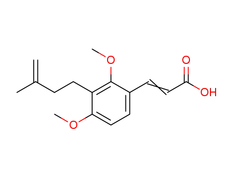 2,4-dimethoxy-3-isopentenyl-cinnamic acid