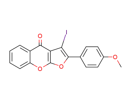 3-iodo-2-(4-methoxy)phenyl-4H-furo[2,3-b]benzopyran-4-one