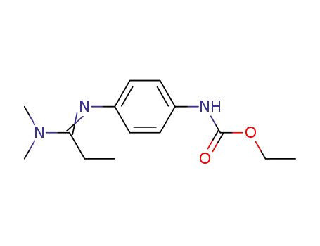 {4-[1-Dimethylamino-prop-(E)-ylideneamino]-phenyl}-carbamic acid ethyl ester