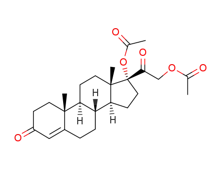 Molecular Structure of 1807-15-4 (17,21-dihydroxypregn-4-ene-3,20-dione 17,21-di(acetate))
