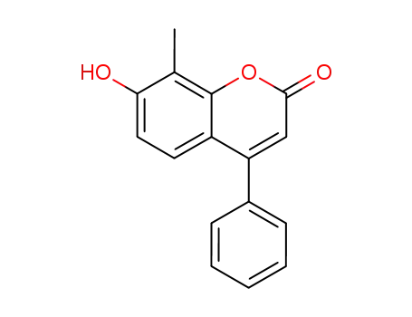 Molecular Structure of 21392-48-3 (7-HYDROXY-8-METHYL-4-PHENYL-2H-CHROMEN-2-ONE)