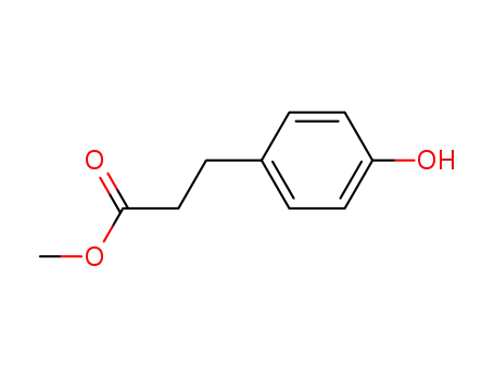 Molecular Structure of 5597-50-2 (Methyl 3-(4-hydroxyphenyl)propionate)