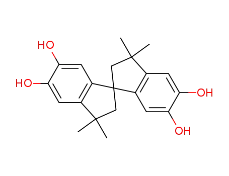 Molecular Structure of 77-08-7 (5,5',6,6'-TETRAHYDROXY-3,3,3',3'-TETRAMETHYL-1,1'-SPIROBISINDANE)