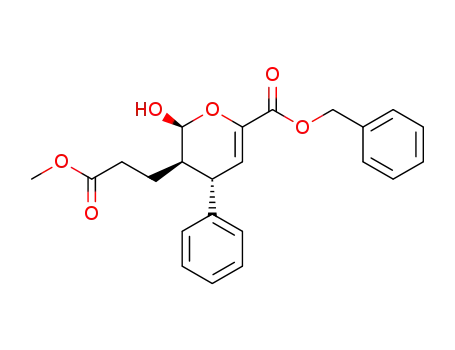 benzyl 2-hydroxy-3-(3-methoxy-3-oxopropyl)-4-phenyl-3,4-dihydro-2H-pyran-6-carboxylate