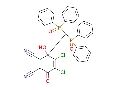 3-[bis(diphenylphosphoryl)methyl]-4,5-dichloro-3-hydroxy-6-oxocyclohexa-1,4-diene-1,2-dicarbonitrile