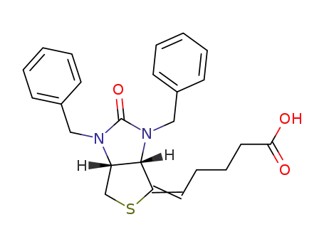 5-[(3aS,6aR)-1,3-dibenzyl-2-oxo-tetrahydro-1H-thieno[3,4-d]imidazol-4-ylidene]pentanoic acid