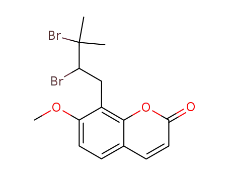 8-(2,3-dibromo-3-methyl-butyl)-7-methoxy-coumarin