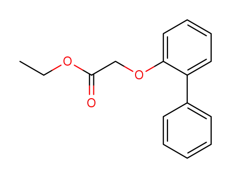 Molecular Structure of 107352-46-5 (2-(2-Phenylphenoxy)acetic acid ethyl ester)