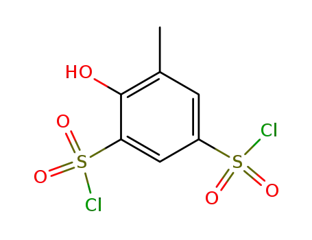 2-hydroxy-toluene-3,5-disulfonyl chloride