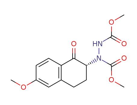 (R)-dimethyl 1-(6-methoxy-1-oxo-1,2,3,4-tetrahydronaphthalen-2-yl)hydrazine-1,2-dicarboxylate
