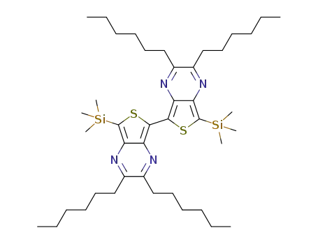 2,2',3,3'-tetrahexyl-7,70-bis(trimethylsilyl)-5,5'-bis(thieno[3,4-b]pyrazine)