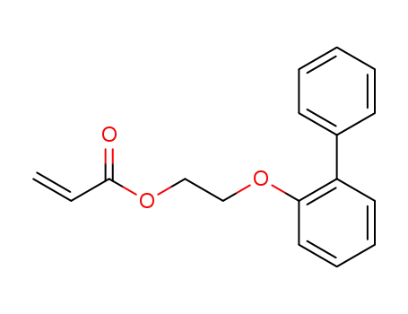 Molecular Structure of 91442-24-9 (2-Propenoic acid 2-([1,1'-biphenyl]-2-yloxy)ethyl ester)