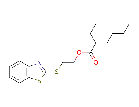 2-ethyl-hexanoic acid-(2-benzothiazol-2-ylmercapto-ethyl ester)