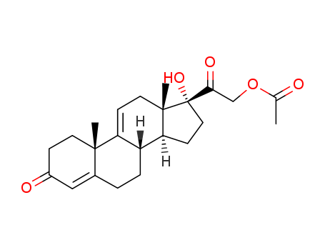 7753-60-8,ANECORTAVE ACETATE (200 MG)F0E2980.997MG/MG(AI),Pregna-4,9(11)-diene-3,20-dione,17,21-dihydroxy-, 21-acetate (6CI,7CI,8CI);21-Acetoxypregna-4,9(11)-dien-17a-ol-3,20-dione;Al 3789;Anecortave;Anecortave acetate;NSC 15475;NSC 24345;Retaane;