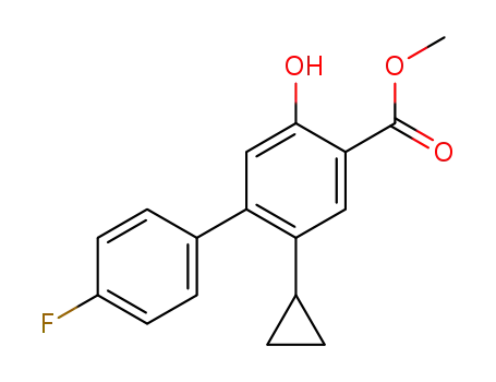 methyl 2-cyclopropyl-4'-fluoro-5-hydroxybiphenyl-4-carboxylate