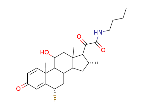 Pregna-1,4-dien-21-amide,N-butyl-6-fluoro-11-hydroxy-16-methyl-3,20-dioxo-, (6a,11b,16a)-(69607-37-0)