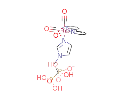Re(CO)3(2,2'-bipyridine)(zoledronic acid(-H))