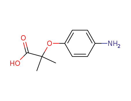 Molecular Structure of 117011-70-8 (2-(4-Aminophenoxy)-2-methylpropionic acid)