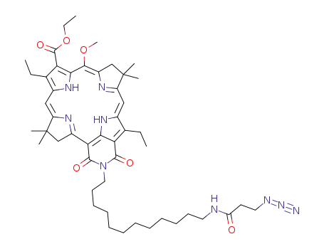 152-[12-(3-azidopropionamido)dodecyl]-3-ethoxycarbonyl-2,12-diethyl-5-methoxy-8,8,18,18-tetramethylbacteriochlorin-13,15-dicarboximide